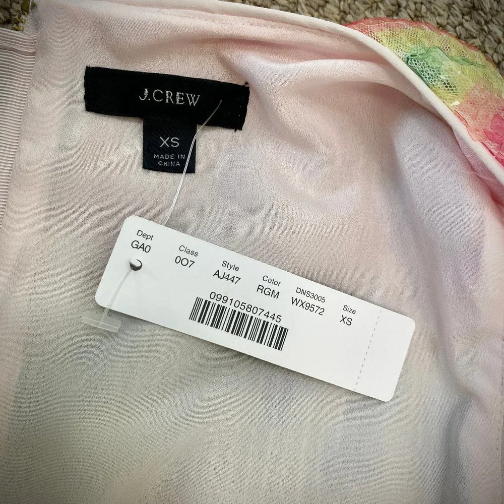 J. Crew NWT Watermelon Stripe Sequin Tank Top